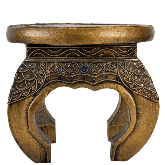 Antico contenitore per offerte Hsun-Ok birmano – Myanmar c. 1890–1920 – Oggetti decorativi, Legno, Vetro (photo 2 of 10)