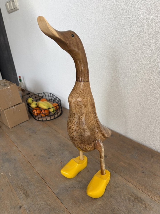 Anatra in Legno Fatta a Mano – Oggetti decorativi – 43 cm (photo 2 of 10)