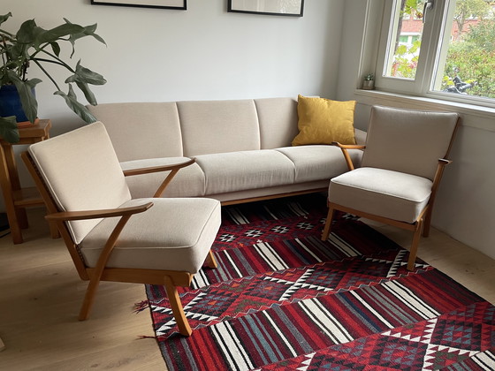 Image 1 of Vintage Danish walnut bench from the 1960s