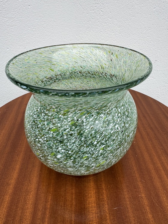 Image 1 of Antique Murano glass ball vase