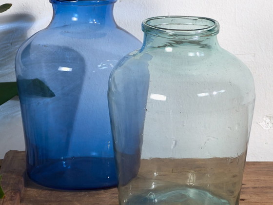 Vasi antichi blu (c.1920). Set di 2 pezzi #30 – Glass (photo 2 of 10)
