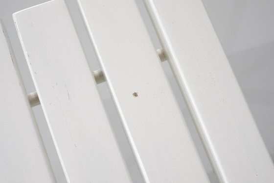 Image 1 of Panca "400" in legno bianco di Harry Bertoia per Knoll International.