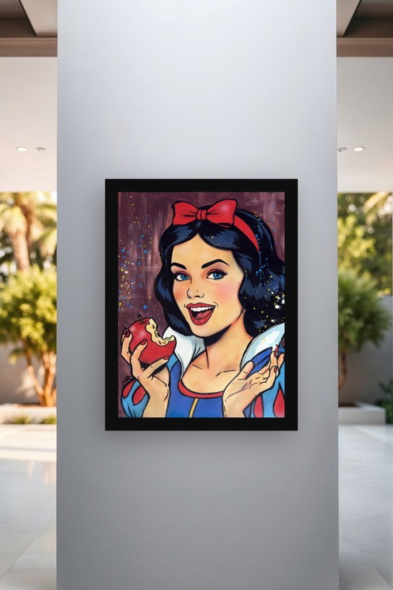 Image 1 of NO1R Visualart - Dolce tentazione - Dipinto dell'artista sotto vetro