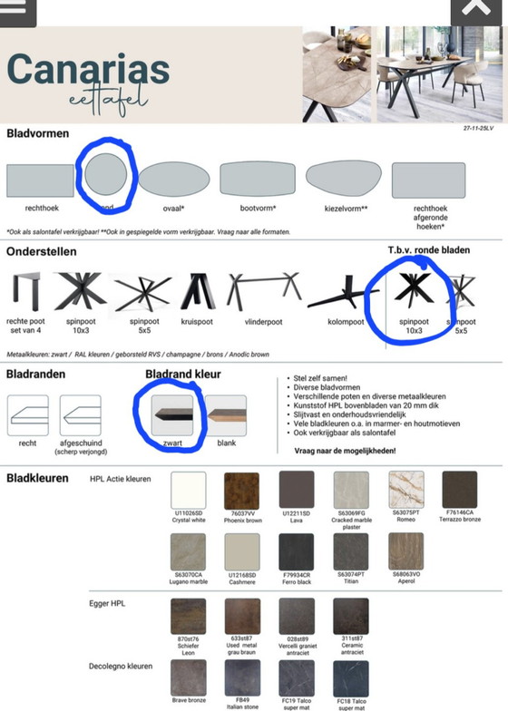Round Dining Table – lamine (photo 5 of 7)