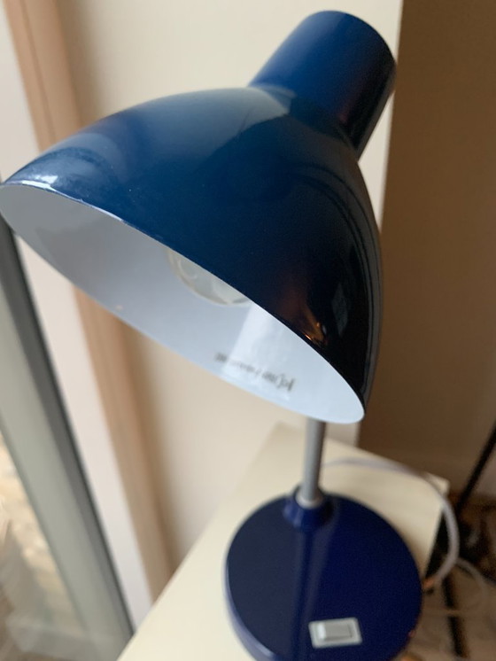 Image 1 of Vintage MASSIVE jaren '80 - Two Tone Blue - Desk/Bureau lamp