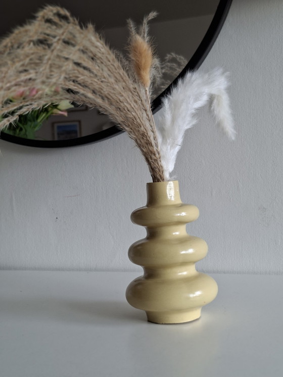 Image 1 of Set moderne decoratieve gipsen vazen ​​– minimalistische en elegante interieurdecoratie