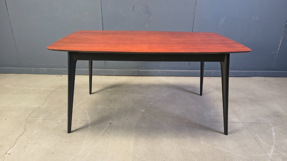 Image 1 of Uitschuifbare eettafel van Alfred Hendrickx voor Belform, jaren 1950.