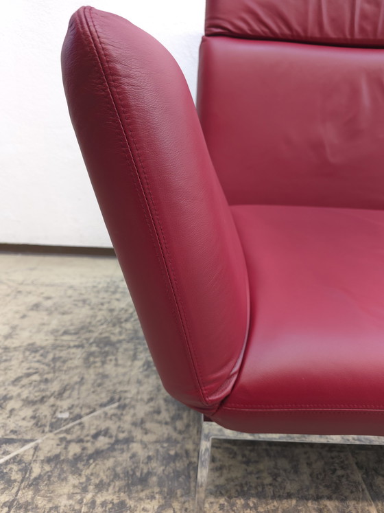 Image 1 of Divano funzionale Brühl Roro, divano letto in pelle, divano rosso