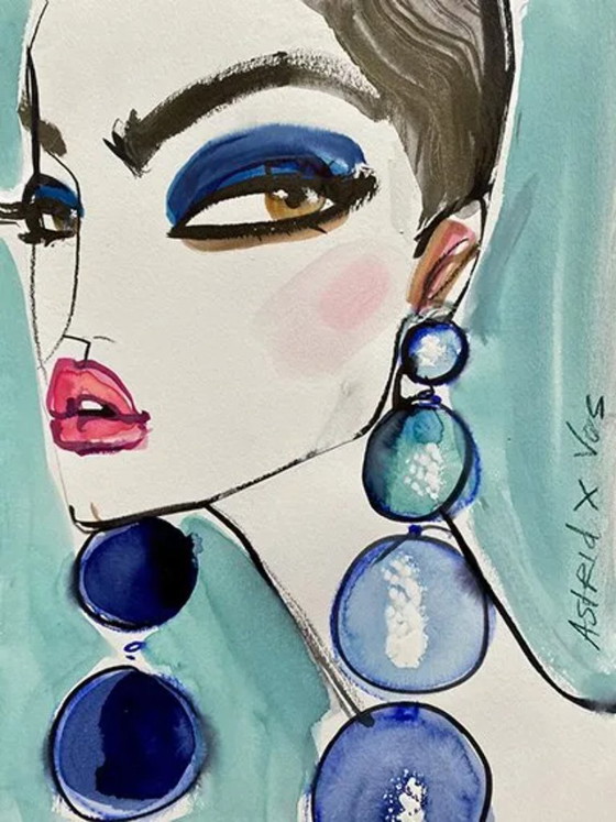 Image 1 of Astrid Vos – Modeportret - Bella Aqua