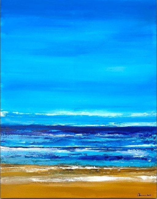 Florian MAIORESCU - Het strand XL - Canvas van de kunstenaar