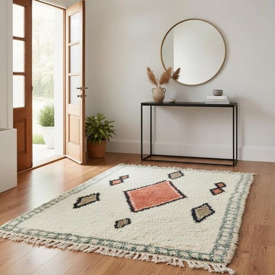 Image 1 of Authentisches Berber-Teppich aus Leinen, 250 x 150 cm