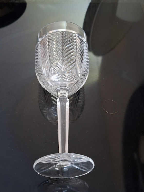 Image 1 of Ralph Lauren Crystal Herringbone Wijnvat Glas - Zeldzaam