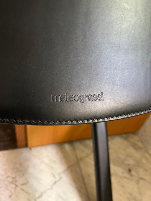 4 chaises au design vintage Matteo Grassi