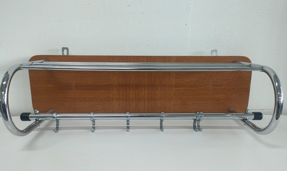 Image 1 of Appendiabiti da parete cromato in stile scandinavo vintage anni '60/'70