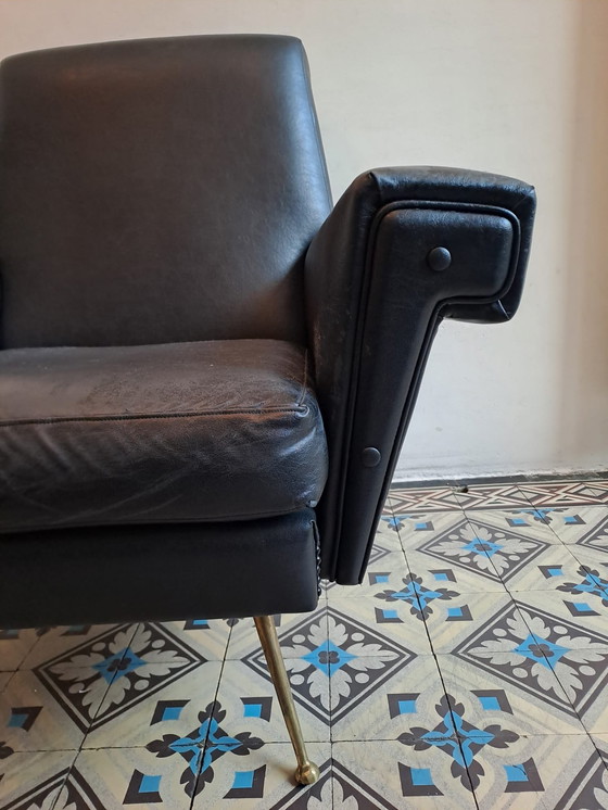 Image 1 of Vintage lounge fauteuil, jaren zestig.