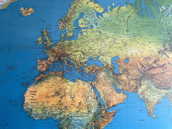 Image 1 of Carta del mondo Air France edizione Jean Massé