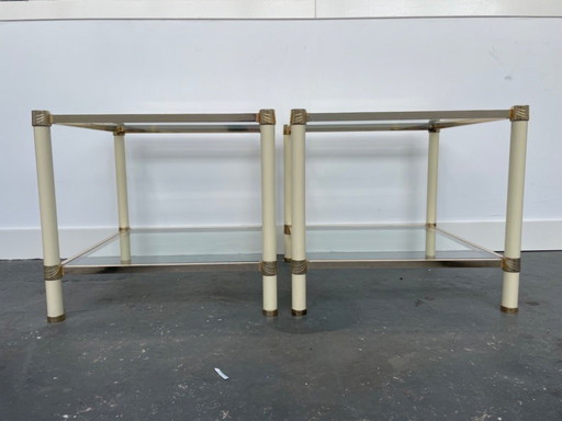 Set di tavolini in stile Regency, anni '70, Francia.