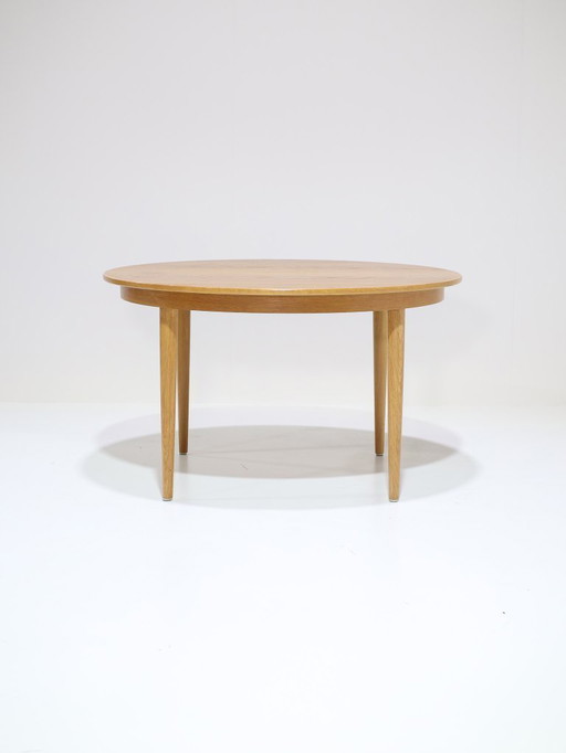 Extendable dining table Skovmand & Andersen Danish oak vintage