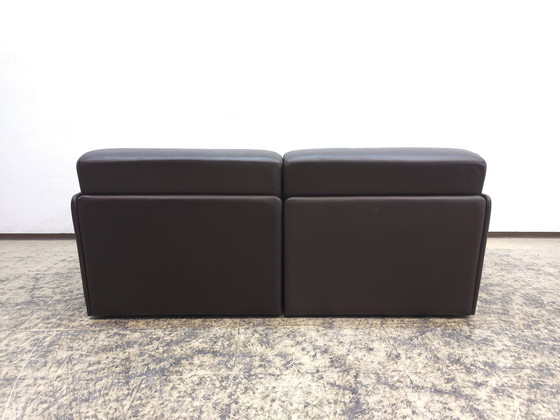 Image 1 of De Sede ds 76 ds 78 designer sofa leather sofa couch daybed two-seater modular sofa brown