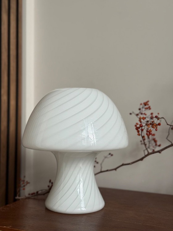 Image 1 of Vintage mushroom table lamp - Murano glass - 1970s