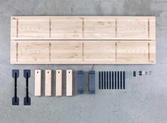 Image 1 of Arco Base table 100x280cm in natural oak with concrete base