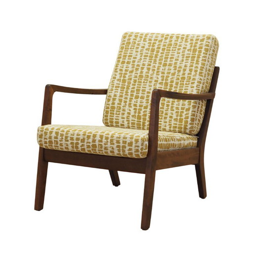 Fauteuil en hêtre, design danois, années 1970, production : Danemark