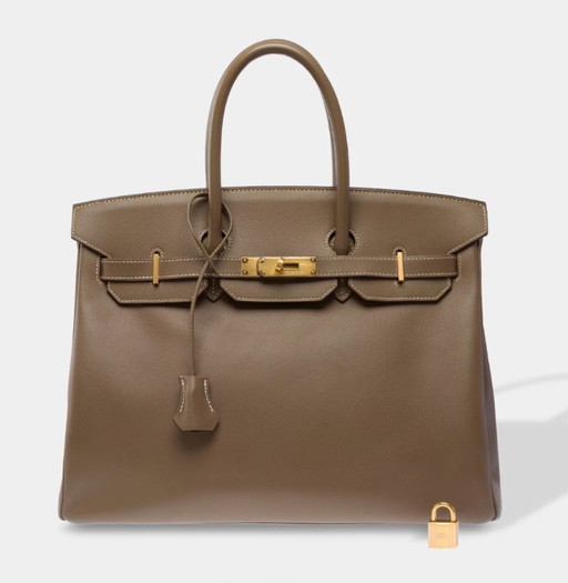 Tasche HERMES Birkin 35 aus Cuir Étoupe - 103484