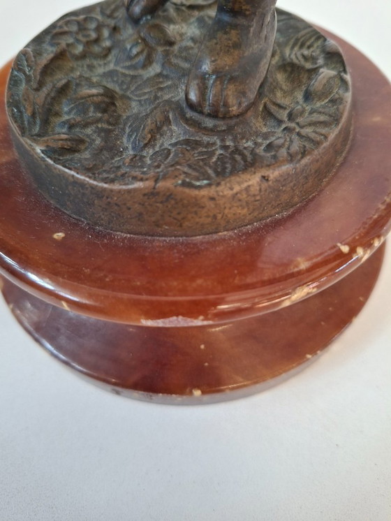 Image 1 of Scultura in Bronzo "Il Giovane Pifferaio"