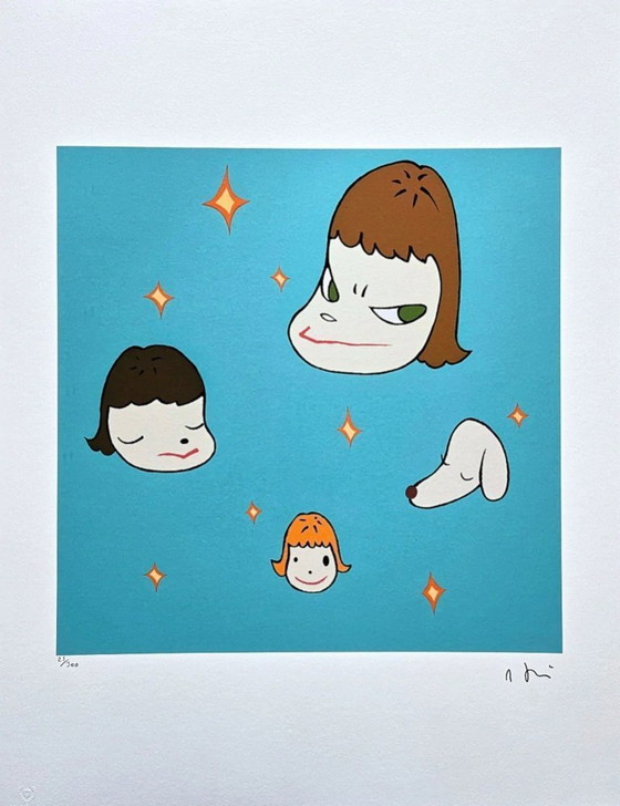 Image 1 of D'après Nara Yoshitomo, Île des Étoiles, années 1990, lithographie en édition limitée