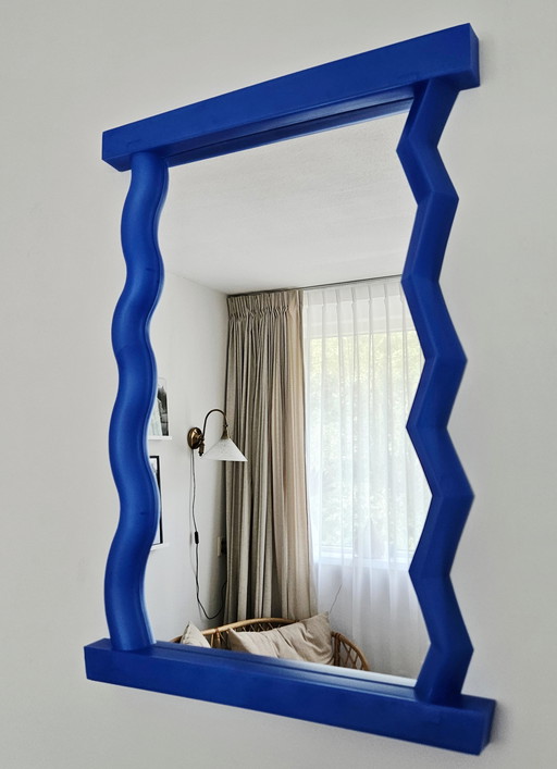 Ikea Design Mirror Ulk Blue 1990s