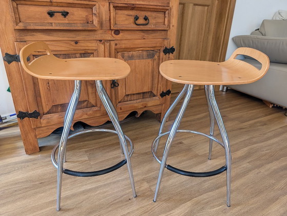 2x Calligaris GIN Sgabelli da bar Made in Italy - Edi & Paolo Ciani – Legno (photo 2 of 6)