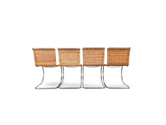 Image 1 of Set di 4 sedie Mies van der Rohe MR10 e sedie a sbalzo Tecta B42
