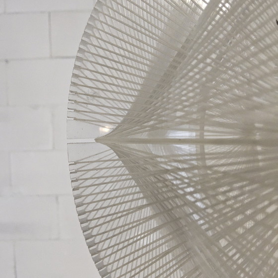 Image 1 of Vintage design Space-Age Paul Secon nylon draad hanglamp Sompex (70s) Spiderweb Swag lamp