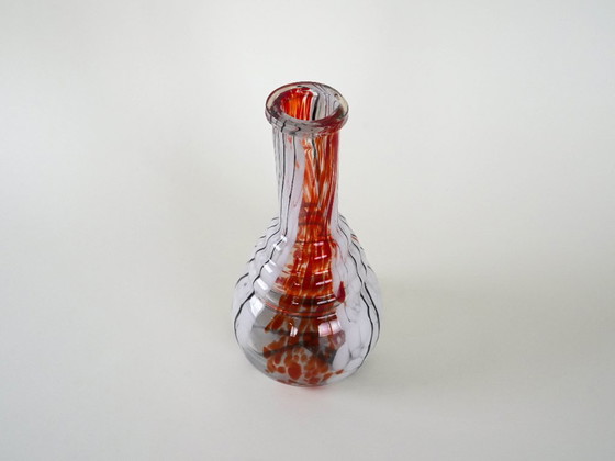 Image 1 of Glass vase, Italian design, 1970s, made in Italy