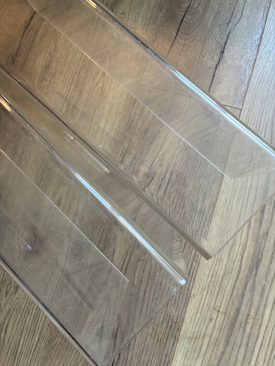 Image 1 of Perspex magazine rack 1970s