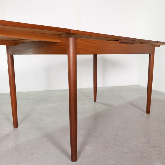 Midcentury teak Dining table | extendable | Vintage Danish design, Wood, Brown (photo 5 of 10)