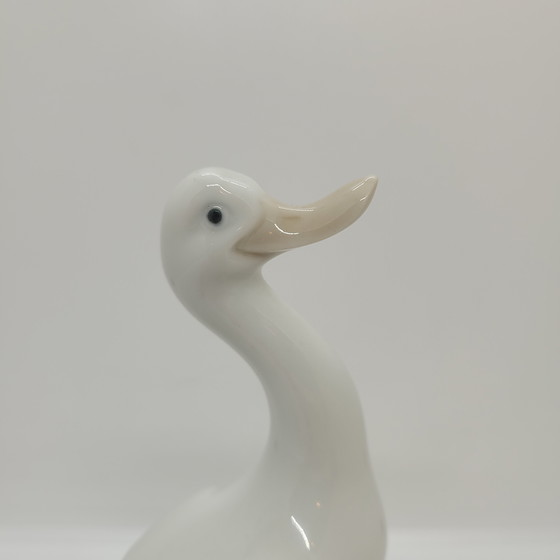 Image 1 of „Gans“-Figur, emailliertes Porzellan, Nao von Lladró, 20. Jahrhundert – Spanien
