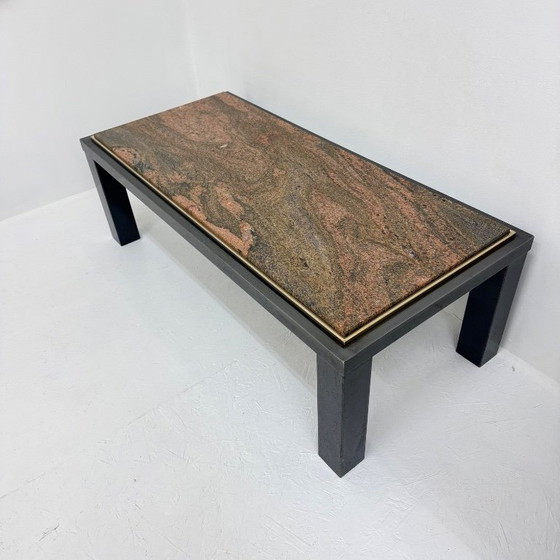 Tavolino da caffè con piano in granito e gambe nere, Fedam, Tavolini da caffè, Pietra, Metallo, Nero, Modern (foto 13 di 15)