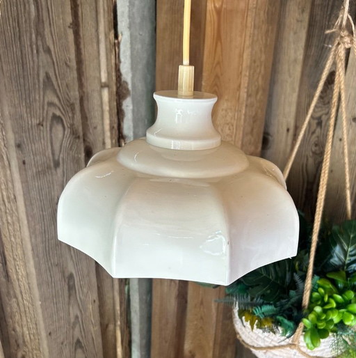 Vintage Vrieland Hanglamp Wit | Jaren '70 Design | Mooie Staat