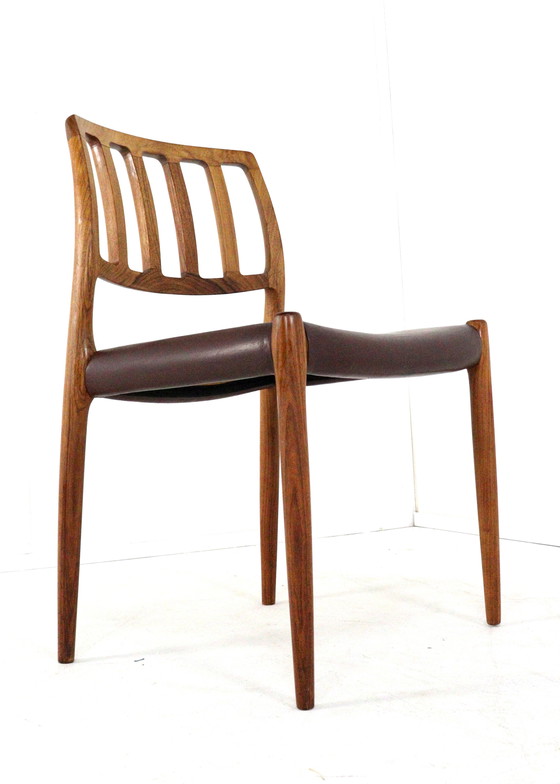 Image 1 of Set di 6 sedie Niels O Møller vintage in palissandro modello 83