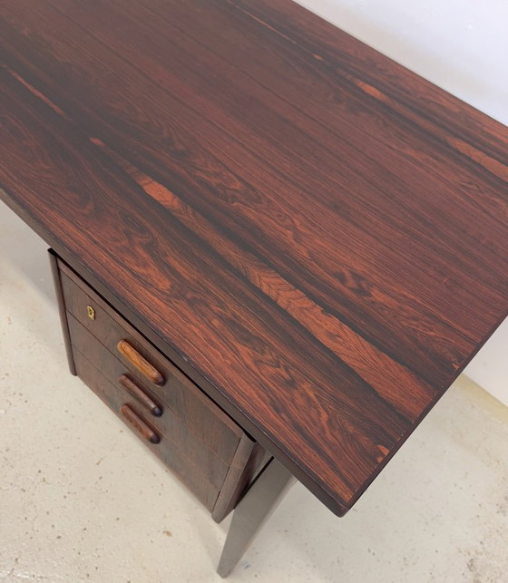 Image 1 of Rosewood Desk By Gunnar Nielsen For Tibergaard, 1960s.