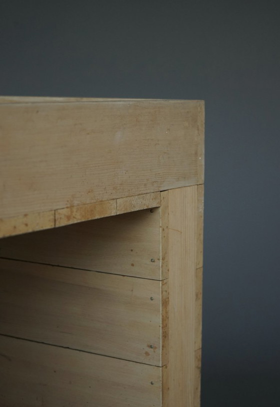 Image 1 of Mesa auxiliar escolar Bossche de dos niveles a la manera de Dom Hans van der Laan, años 60