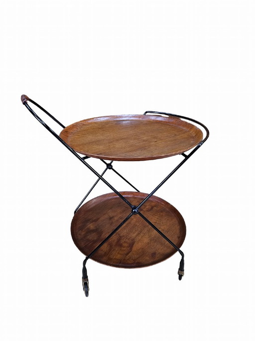 Servierwagen aus Teakholz, Schweden, 1960er Jahre
