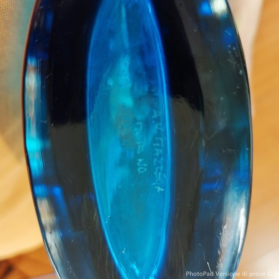 Image 1 of Originale Mazzega-Vase aus Muranoglas, 1980er Jahre