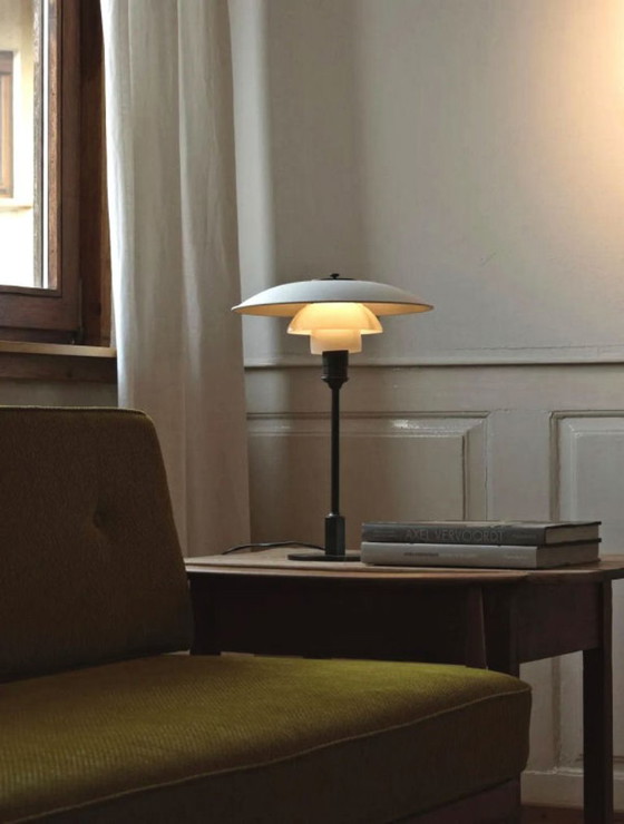 Image 1 of Louis Poulsen PH 3½-2½ YELLOW METAL TABLE LAMP NEW!