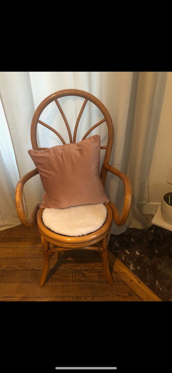 Image 1 of Sedia/poltrona in vimini e rattan