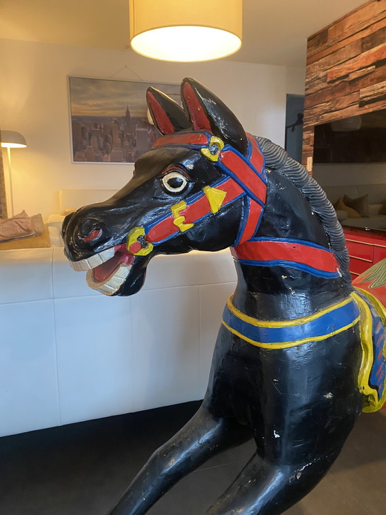Image 1 of Antiek carrousel paard