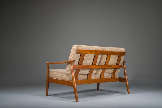 Image 1 of Deense moderne zitset in teakhout van Arne Vodder voor France & Søn, jaren 60, set van 3