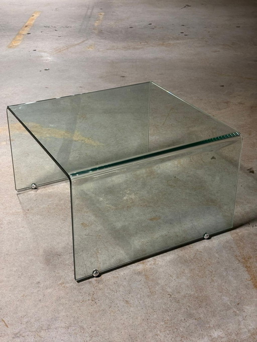 Glass coffee table