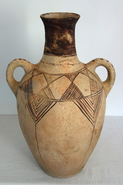 Großer Terrakotta-Krug aus der Rif-Region, Marokko, Höhe 70 cm – decoratieve objecten, Other